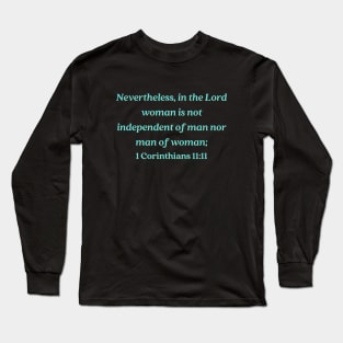 Bible Verse 1 Chronicles 11:11 Long Sleeve T-Shirt